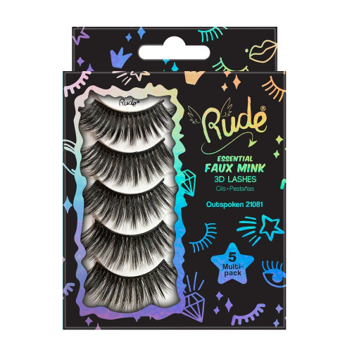 Rude Essential Faux Mink 3D Ögonfransar 5 Multi-Pack(D0102H2cYMV)