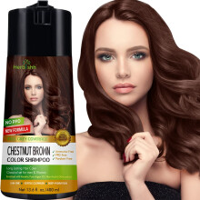 Herbishh Hair Color Shampoo for Gray Hair - Enriched Color Shampoo Hair Dye Formula - Hair Dye Shampoo and Conditioner - Long Lasting & DIY (CHES