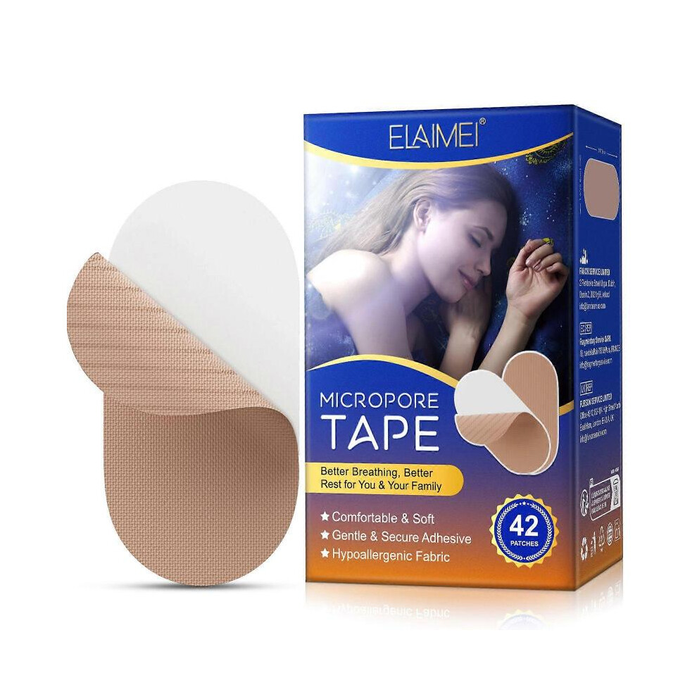 Brown (Brown) Anti-Snoring Patch, Closed Mouth Patch, Anti-Snoring Patch For Adults At Night, Anti-Snoring Breathing Patch