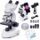 Binocular Microscopes, 200X-5,000X Compound Biological Microscopes With 6x Multiplier, Slides Set & Phone Adapter for Students 1