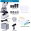 Binocular Microscopes, 200X-5,000X Compound Biological Microscopes With 6x Multiplier, Slides Set & Phone Adapter for Students 5