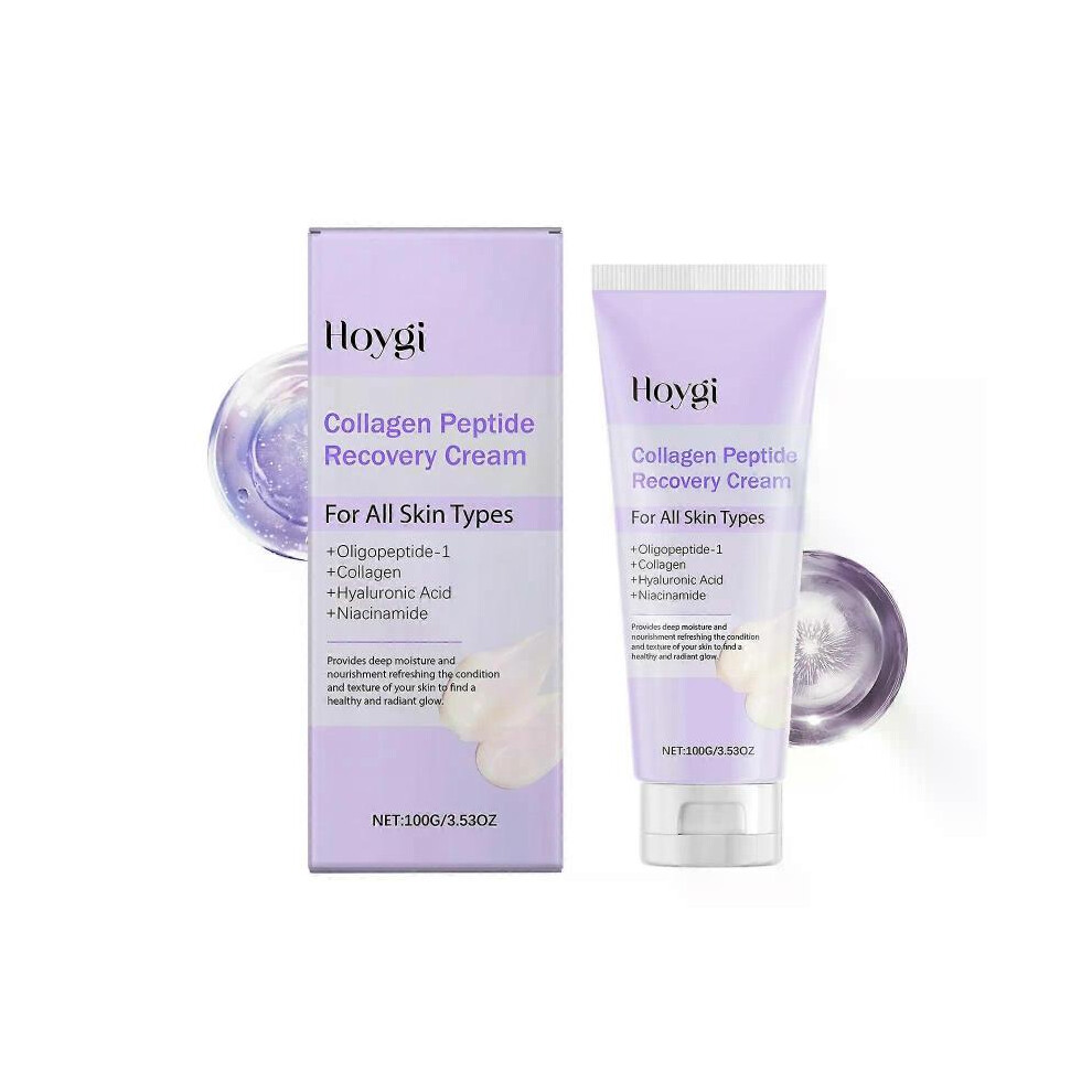 Cream (1Pc) Collagen Peptide Recovery Face Moisturizer With Collagen Peptides And Niacinamide,Firming And Anti-Aging