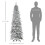 Homcom HOMCOM 6ft Flocked Pencil Christmas Tree with Auto Open, Steel Base 8