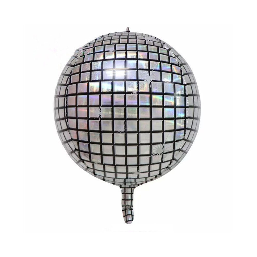 (Laser Silver)Palloncini Elio Grande Discoteca Palloncini Buon Anno Nye Forniture Festa Decorazione