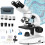 MAXLAPTER Binocular Compound Microscope, 40X-1000X Magnification Professional Microscope Kit for Adults, Students 1