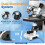 MAXLAPTER Binocular Compound Microscope, 40X-1000X Magnification Professional Microscope Kit for Adults, Students 5