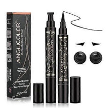 (2pcs) Eyeliner Durable, Eyeliner Stamp Quick Drying, Eyeliner Waterproof, for Beginners, SmudgeProof, Simple Cat Eye Makeup Tool