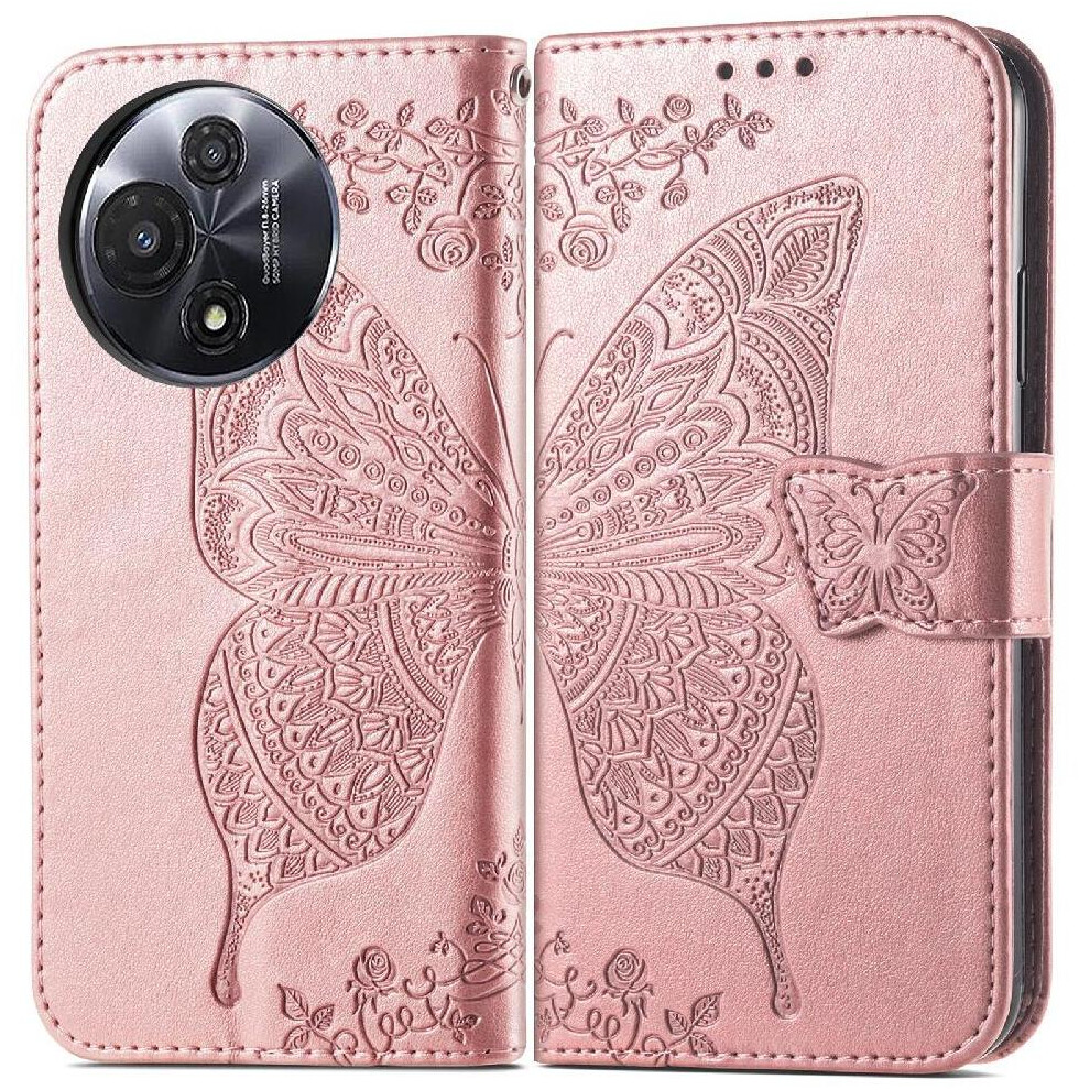 (Rose ) Flip Case For Tcl 60 Business Wallet Multi-Color Butterfly Wing Gold 764563478248