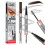 (Dark brown) Magic Eyebrow Pencil, 3D Micro Waterproof Eyebrow Pencil, Microblading Eyebrow Pencil with 4 Fork Tips, Creates Natural Eyebrows 1