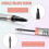 (Dark brown) Magic Eyebrow Pencil, 3D Micro Waterproof Eyebrow Pencil, Microblading Eyebrow Pencil with 4 Fork Tips, Creates Natural Eyebrows 2