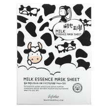 Esfolio Pure Skin Essence Fuld ansigtsmaske Sheet Elasticity Hydration Anti-Aging Milk (pakke med 10)