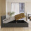 Vida Designs (Double, Dark Grey) Vanita Modern Ottoman Storage Fabric Bed UKFR 5
