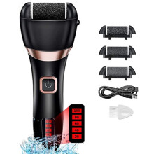 (Black) Electric Foot File Hard Dead Skin Callus Remover Pedicure Foot Care Tool UK