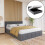 Vida Designs (King, Dark Grey) Vanita Modern Ottoman Storage Fabric Bed UKFR 1