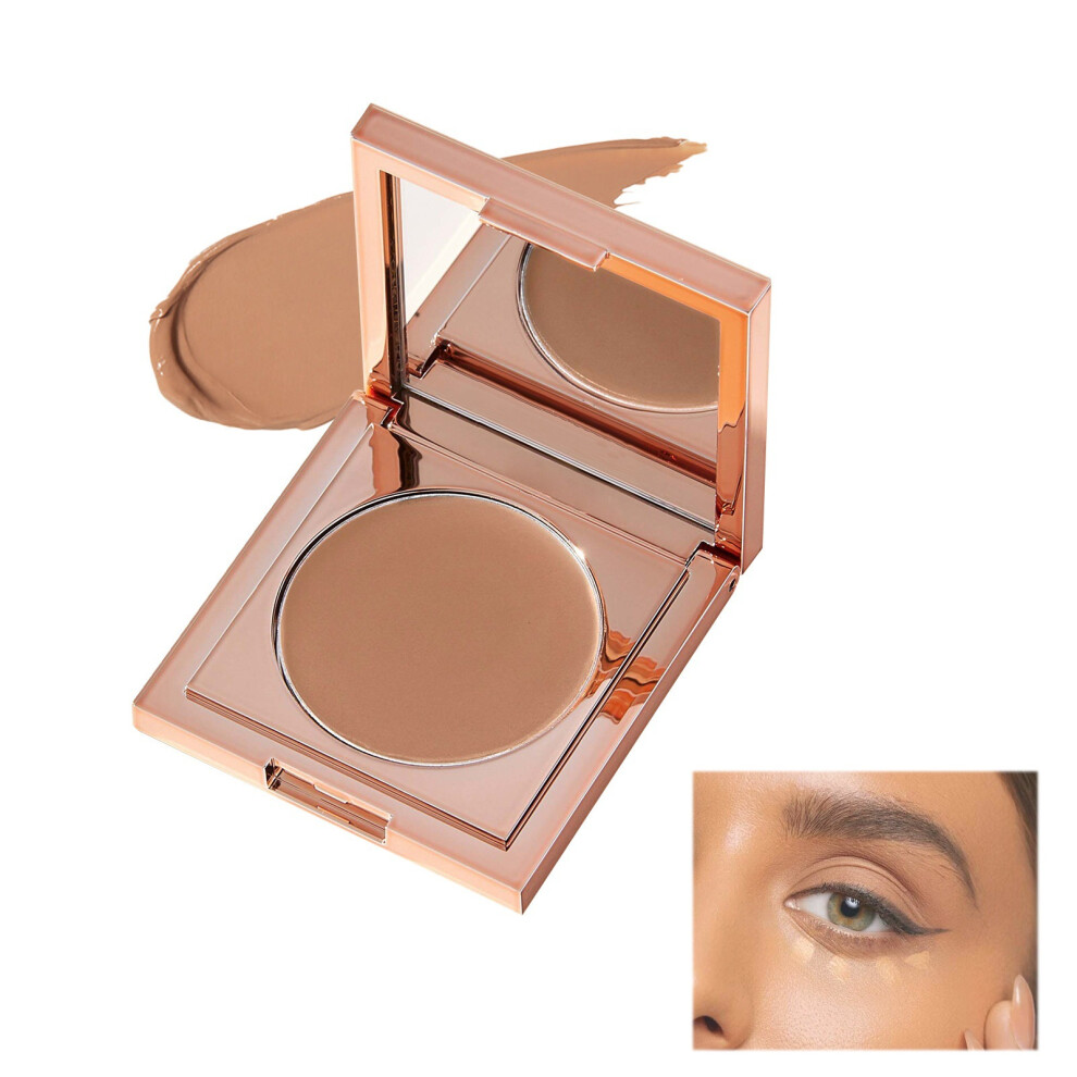 (MEDIUM-TAN PEACH) Colored Clay CC Undereye Corrector - Eyeground Concealer – High-Coverage Formula to Cover Dark Circles, Brighten Under-Eyes