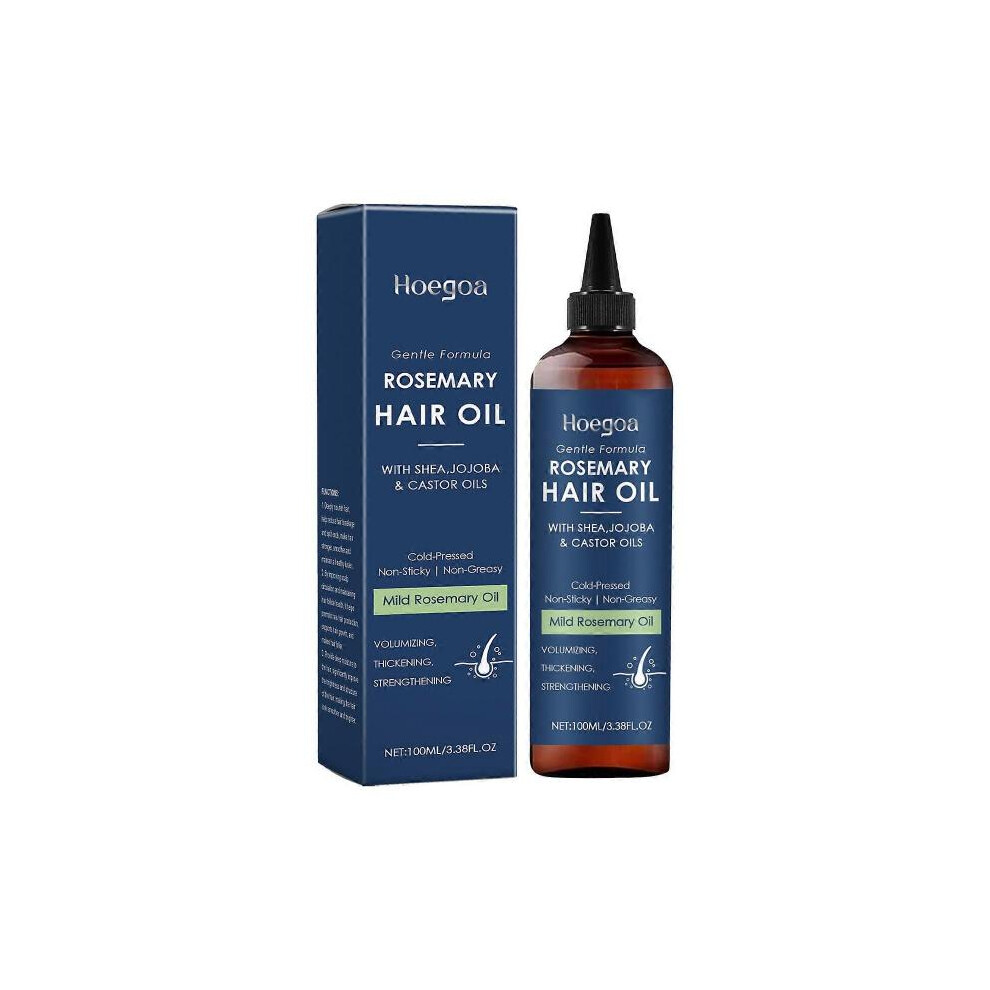 (3pcs) Rosemary Oil for Hair Growth, Enriched with Shea Hair Strengthening Treatment, Nourishing and Volumising with Jojoba Oil and Castor Oil