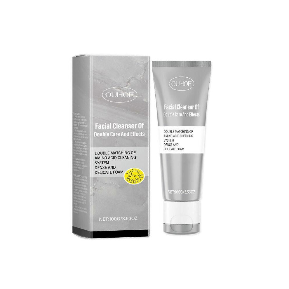 (3pcs) Facial Cleanser,Daily Face Wash of Double Care and Effects,Gentle Cleansing Facial Skin Refreshing Moisturizing Cleanser