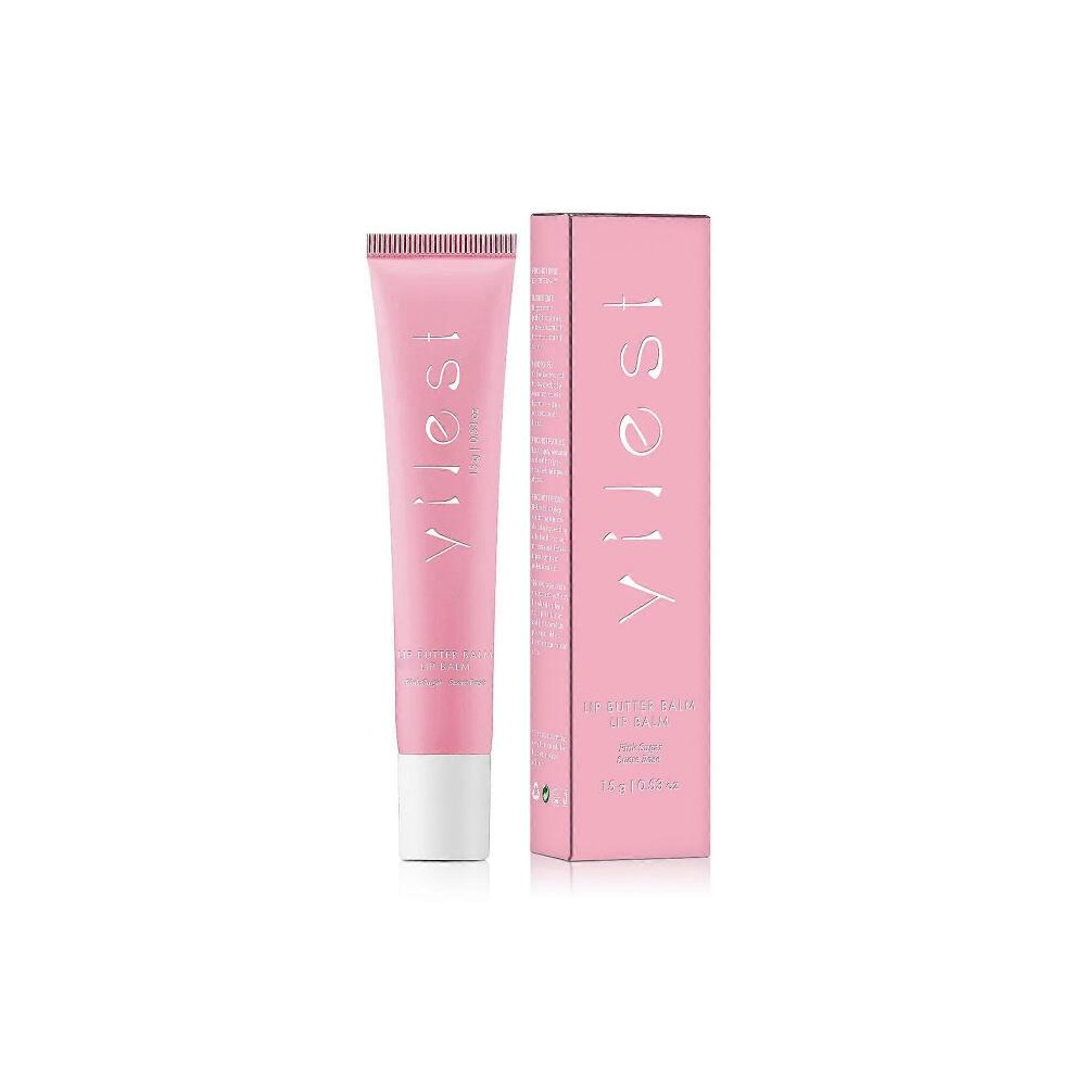 Pink (Pink) Lip Butter Balm, Conditioning Lip Mask And Lip Balm For Instant Shine And Hydration Sheer Tinted Soothing Lip Care
