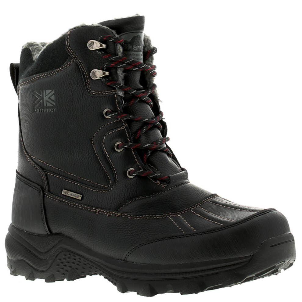 (Black, 7 (Adults')) Karrimor Mens Walking Boots Snow Casual 3 Lace Up black UK Size