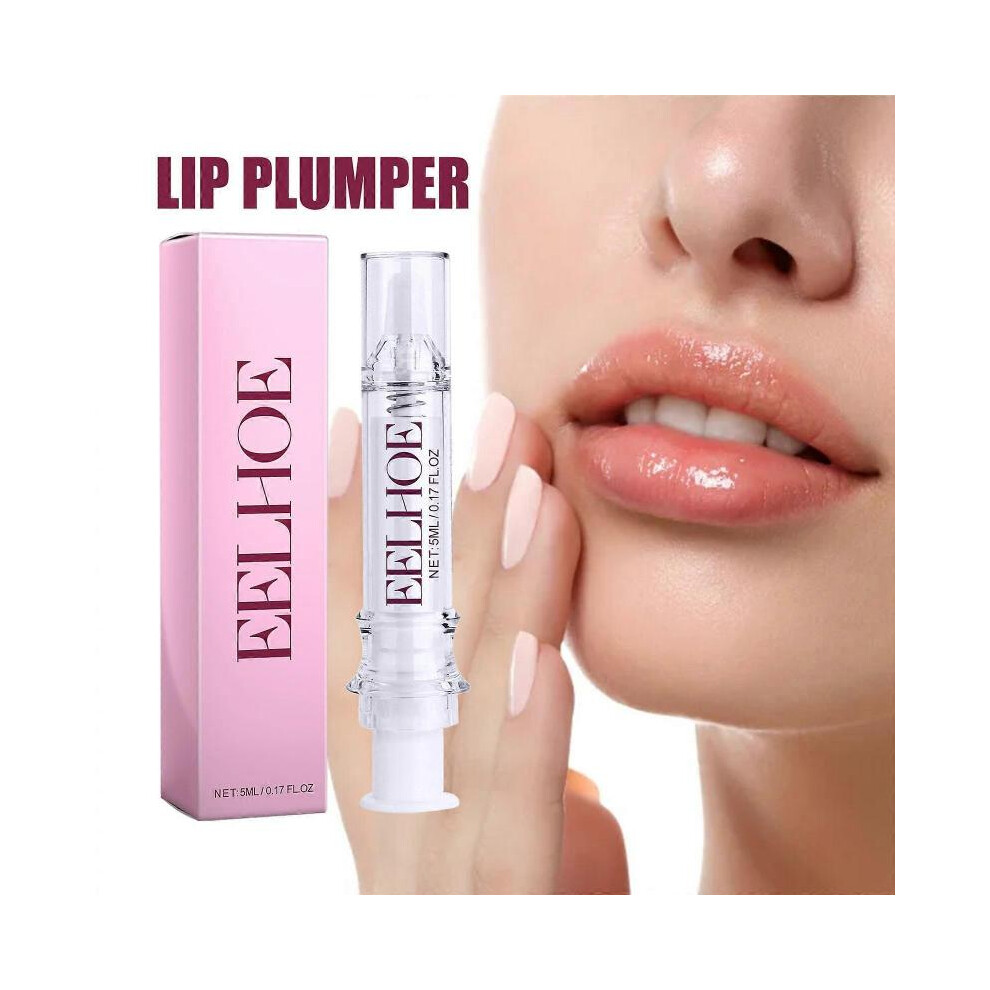 (5pcs - 25ml) Lip Plumping Gloss, Instant Plumping Lip Polish, Hydrating Lip Gloss High Shine Lip Plumper Oil Increase Lip Elasticity Reduce Fine Line