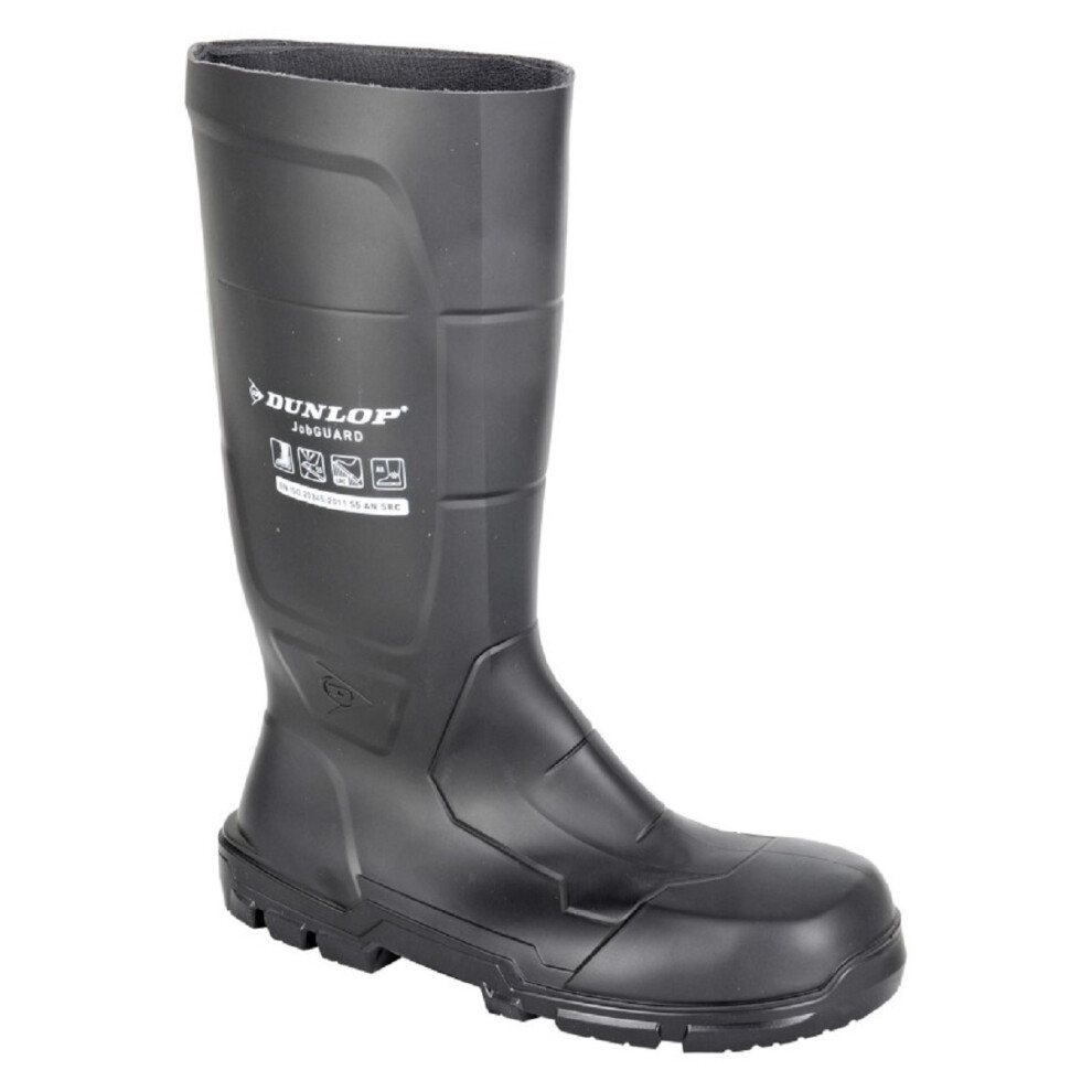 (EU Size 41) Dunlop JOBGUARD Safety Toe Cap Steel Midsole Heavy Duty Full Safety Agricultaural Wellington
