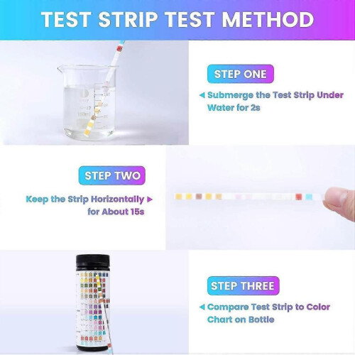 14 In 1 Water Quality Test, Pool Spa Test Strips Ph Quick Detection, Water Quality Analysis, Water Test Strips, Test Strips Kit 1