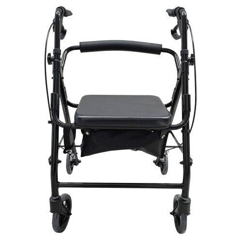 Lightweight Foldable Rollator Walking Frame with Seat & Storage EX VAT