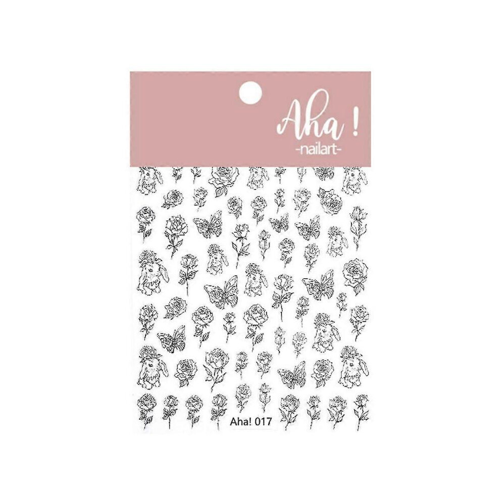 Graffiti Nail Art Stickers, Self-adhesive Abstract Decals for Women's Manicures