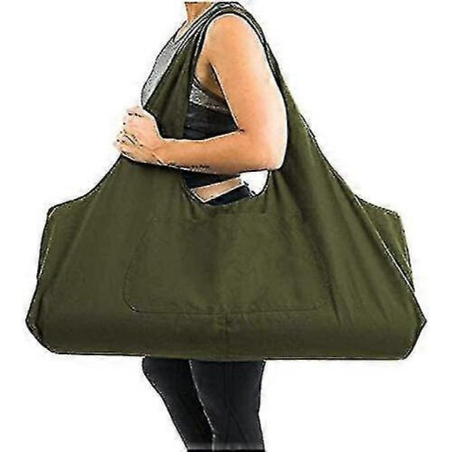 Zipper Yoga Mat Bag, Portable Canvas Bag