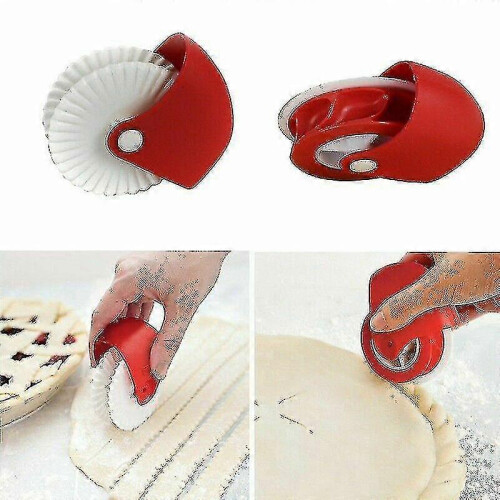 Large Size Pizza Roller Cutter Pie Cookie Cutter Pastry Baking Tools Knife Bakeware Embossing Dough Roller Lattice Cutter Craft