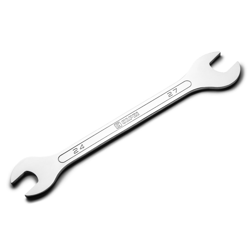 Capri Tools 24 mm x 27 mm Super-Thin Open End Wrench Metric