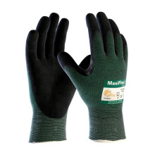 MaxiFlex 34-8743 Nitril Schnittfeste Arbeitshandschuhe mit grünem Strickkörper, 1 Packung