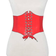 Corset Belt for Women Wide Vintage Waist Belts Lace-up Tied Waspie Elastic Cinch Belt