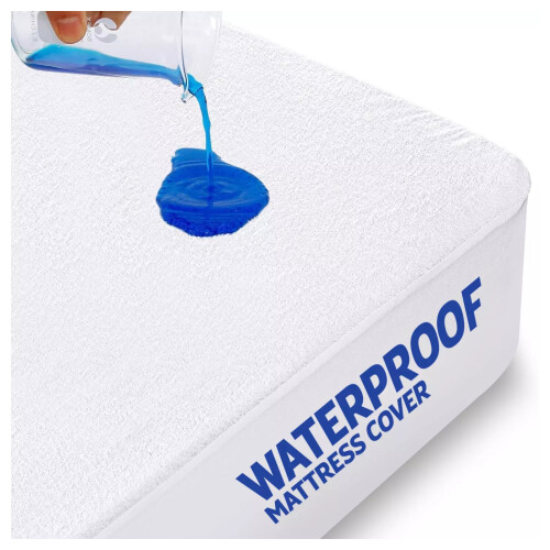 (Single Mattress Protector) Terry Waterproof Mattress Protector Fitted Cover
