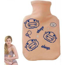 350ml Hot Water Bottle - Adorable Hot Water Bottle with Soft Cover for Hands and Feet, Ideal for Winter, Perfect for Bed