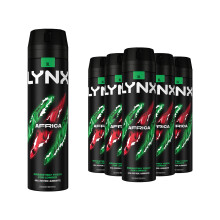 6pk Lynx XL Africa Body Spray Deodorant - 6 x 200ml