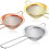 Cocktail Strainer Set of 3 - Stainless Steel Conical Tea Strainer - Convenient Locking Tool 1