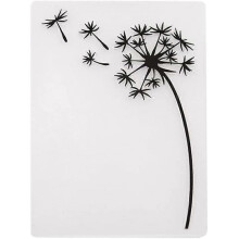 Plastic embossing stencil for card making and paper crafts