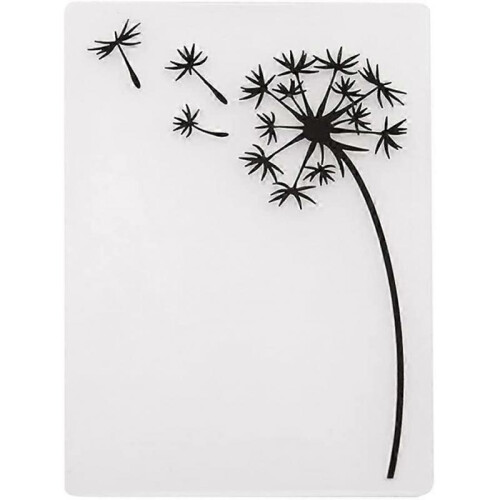 Plastic embossing stencil for card making and paper crafts