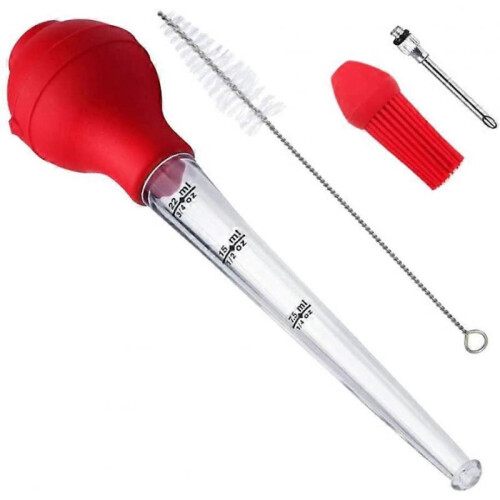 Turkey Baster Set Silicone Bulb Meat 2
