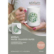 Wellington Specialty Craft Suministre Papel de calcomana de toboganes para la impresora de inyeccin de tinta A4 Tamao 20 Transferencia de tobogn