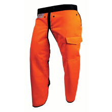 Notch Hi-vis Sikkerhed Orange Forkl?de Style Motorsav Chaps-LARGE Type A Frontal Beskyttelse 5 Layer K?destoppende Beskyttende Fiber UL-certifice