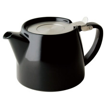 FORLIFE Stump Teapot with SLS Lid and Infuser 18-Ounce Black Graphite