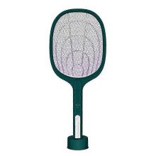 Electric Mosquito Fly Swatter Bat Racket Pests Insects Control Killer Repellent Usb Rechargeable Led Lighting
