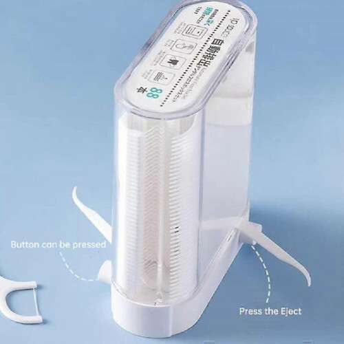 Automatic Floss Picks Holder, POP-UP Dental Floss Picks Storage Box 1
