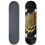 ROCKET Complete Skateboard - Twisted Foil Gold  7.5 "x31" Skateboard 1