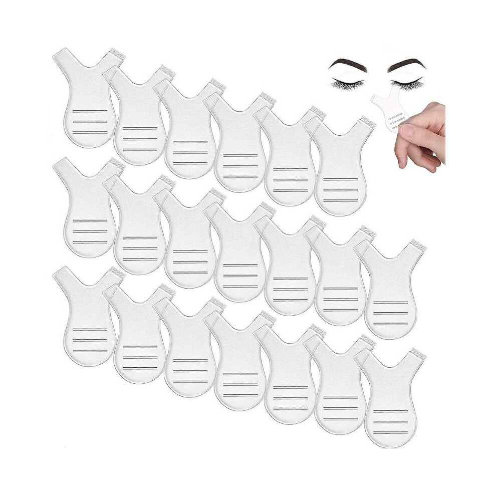 48 Pieces Y Shape Eyelash Brush Lash Perm Lift Brush Makeup Beauty Tool for Lash Grafting Eyelash Extension (Transparent)