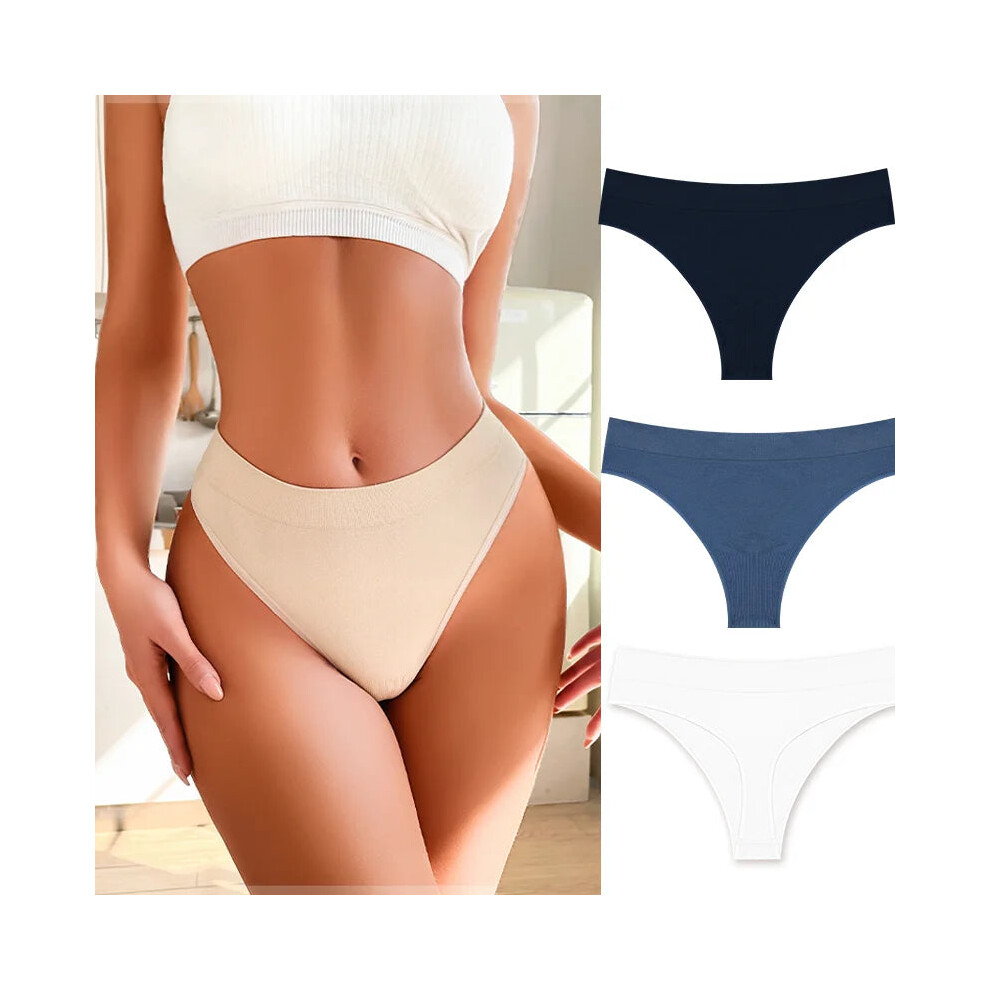 (Set15, 3pcs) 3pcs Seamless Womens Lingerie Thongs Sexy Low Rise Underwear-image-OPC-PH5XBMF-NEW