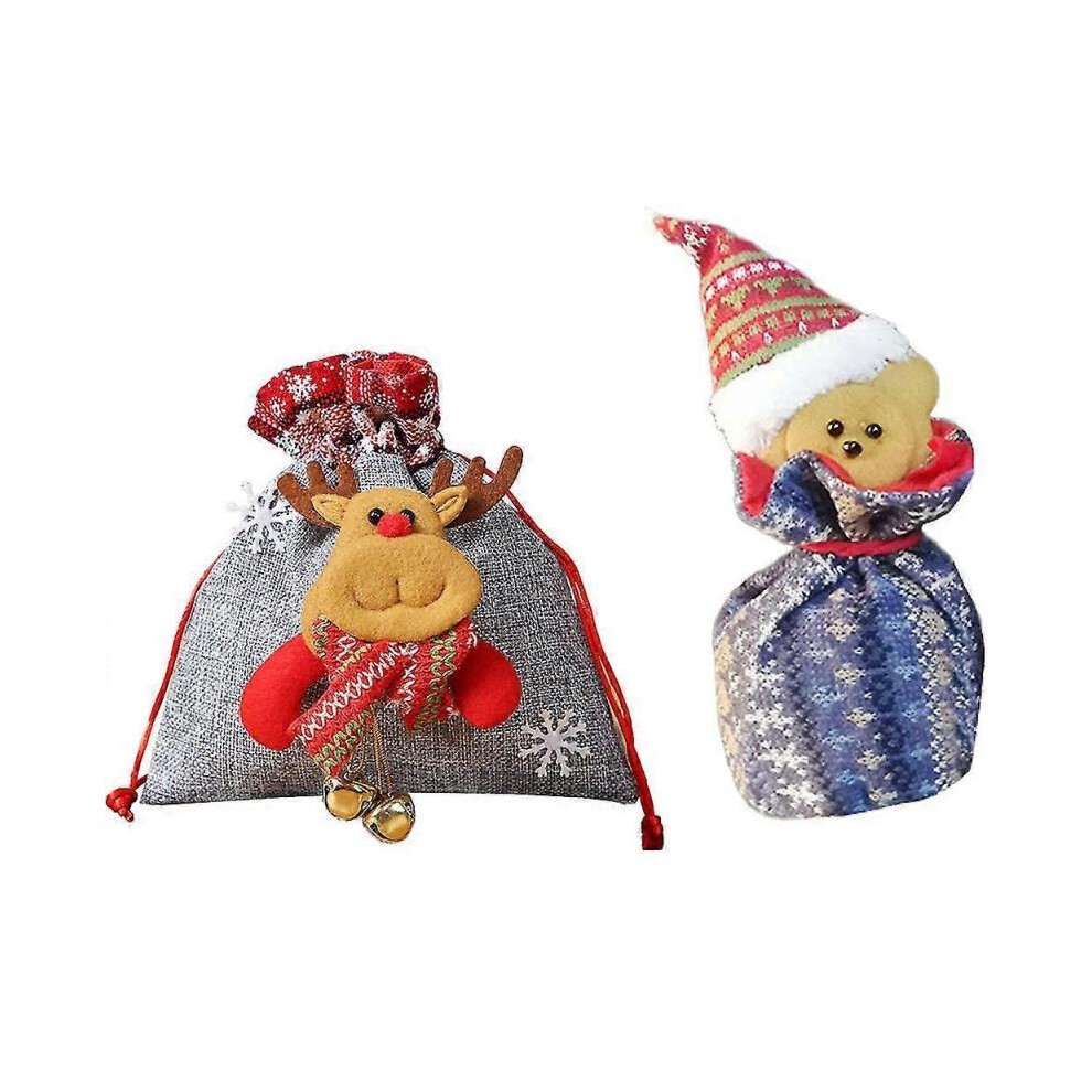 Christmas Apple Candy Bags Santa Claus Snowman Reindeer Zipper Storage Pouch Sack Gift Bag Stocking Not,Specified