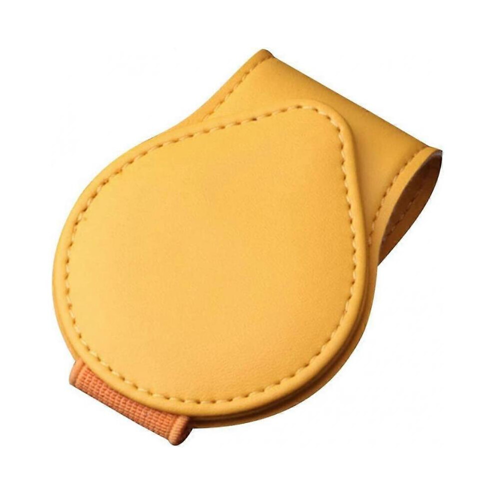 Custom-Fit Sunglasses Clip Sun Visor Accessories, Leather Magnetic Glasses Clip